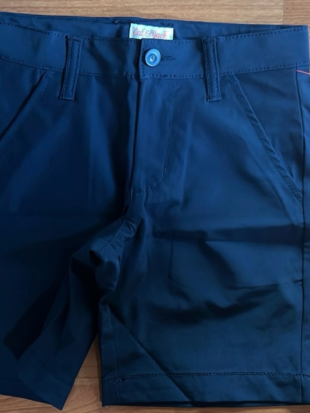 Cat & Jack Navy Flat-Front Men’s Shorts